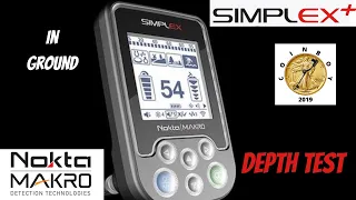 Nokta Makro Simplex IN-GROUND depth test Metal Detecting!