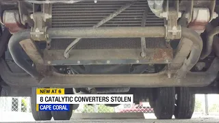 Caught on camera: Masked thieves steal catalytic converters from Cape Coral business