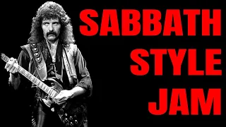 Heavy Black Sabbath Style Jam | Guitar Backing Track in Dm | The Heaviest Line Cliche!