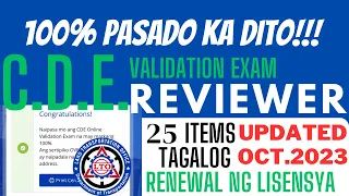 C.D.E. Validation Exam for Driver’s License renewal, Updated 2023