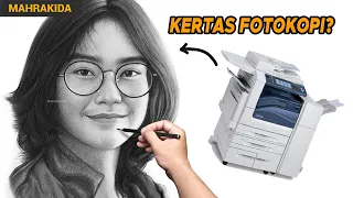 Aku Ditantang Gambar Realis Di Kertas HVS