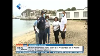 Homem encontrado morto na areia da Praia d’Bote em São Vicente morreu de causas naturais