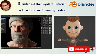 Blender Tutorial New Hair System and Hair Geometry Nodes