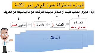 الهمزة المتطرفة - تاسع / بكلوريا