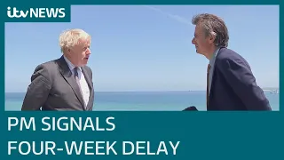 Interview in full: Johnson signals four-week delay to end of England’s Covid lockdown | ITV News