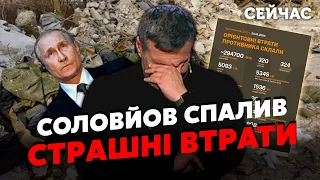 Скандал на РОСТВ! Соловйов ЗЛИВ план КРЕМЛЯ. 30 МІЛЬЙОНІВ КИНУТЬ на ВІЙНУ.Медведєва змішали з Г*ВНОМ