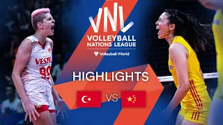 🇹🇷 TÜR vs. 🇨🇳 CHN - Highlights Week 1 | Women's VNL 2022