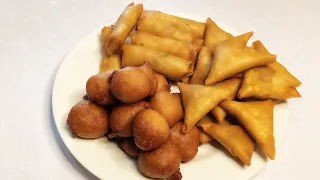 How to make samosa, springrolls and puff-puffs/ samosa and springrolls tutorial