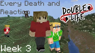 Double Life SMP: Every Deaths and Reactions - Week 1-3 | Double Life SMP (Updated)