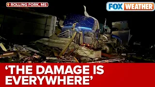 Massive Tornado Causes Immense Amount Of Destruction In Rolling Fork, MS