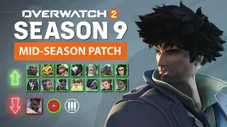 15 Heroes BUFFED this patch | Overwatch 2 - Mid Season 9