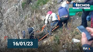 Hechos Digital | 16/01: Tremendo accidente se registró en Naucalpan: un microbús se fue al barranco