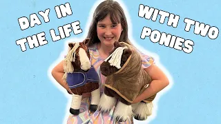 DAY IN THE LIFE WITH MY TWO MINI LEMIEUX TOY PONIES - DAZZLE AND FLASH