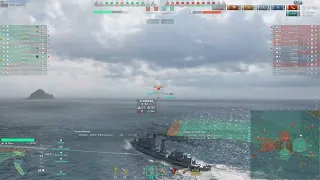 Mahan | pushing through an enemy resistance | World of Warships | destroyer