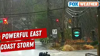 Powerful East Coast Storm Slams Northeast With Flooding Rain, High Winds As Power Outages Skyrocket