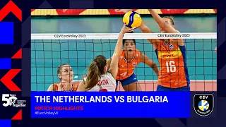 The Netherlands vs. Bulgaria I Match Highlights 1/4 Finals I CEV EuroVolley 2023 Women