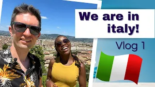 Italy Travel Vlog. We are in Rome. Kenyan and American in Italy. Our Day 1 Experience