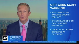 NYPD issues warning about gift card scam