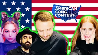 ENGLISH GIRL REACTS TO AMERICAN SONG CONTEST HEAT 1