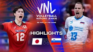 🇯🇵 JPN vs. 🇸🇮 SLO - Highlights Quarter Finals | Men's VNL 2023