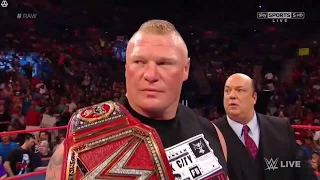 Samoa Joe attacks Brock Lesnar in Monday Night Raw 12 June 2017 Highlights HD