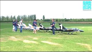 SENSATION FORMATION FLIGHT with 6X AERO L-39 ALBATROS HORIZON TEAM UNLIMITED RC TURBINE JET