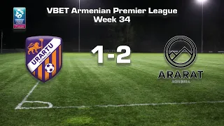 Urartu - Ararat-Armenia 1:2, Vbet Armenian Premier League 2021/22, Week 34