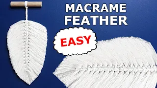 Macrame feather | Macrame leaf | #Macrame for beginners