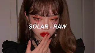 솔라 (Solar) - "RAW" Easy Lyrics