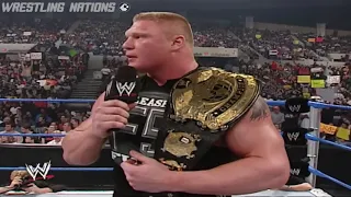 Brock Lesnar John Cena and Chris Benoit Segment on Smackdown