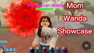 Mom Wanda showcase heroes online world roblox. Multiverse of madness scarlet witch