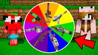 ¡LA RULETA DE LAS ARMAS EN MINECRAFT! 🔫🎯 ARMA NOOB VS ARMA PRO 😂 MINECRAFT MODS TOMATEHELADO