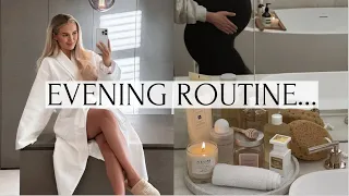 MY CURRENT EVENING ROUTINE- PREGNANCY EDITION🌙✨🤍 | AD | MOLLYMAE