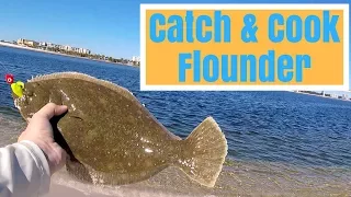 Catch & Cook Flounder - Surf Fishing Orange Beach