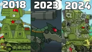 Top 8 Evolution of tank cartoon || Home animation || cartoon about tanks