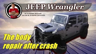 Jeep Wrangler. The body repair. Ремонт кузова.