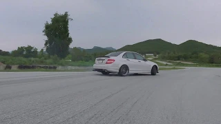 C63 W204 AMG Cargraphic Headers (No Cat) @ Kaeng Krachan Circuit