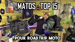 TOP15 matos road trip moto : les INDISPENSABLES pour....survivre