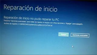 solución error windows10 c/windows/system32/logfiles/srt/srttrail.txt