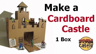 How to Make a Cardboard Box Castle } 1 Box is all you need