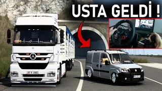 LASTİK PATLADI TIRLA YOLDA KALDIM ! USTA GELDİ ETS 2 MOD