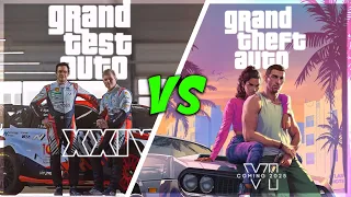 Grand Test Auto XXIV vs Grand Theft Auto VI | Side by Side Comparsion @HMSGOfficial @RockstarGames