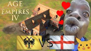 Age of Empires 4 - HRE Meinwerk Rush on Dry Arabia (MAA+Ram)