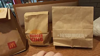 обзор Макдональдс hesburger  burger king,big mac hesburger big king, цены итд. Эстония.