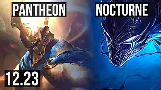 PANTHEON vs NOCTURNE (TOP) | 1300+ games, 1.1M mastery, 14/6/21 | EUW Master | 12.23