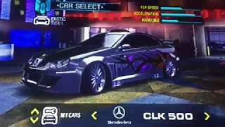 Need For Speed Carbon Blacklist 7, Kaze Mercedes-Benz CLK 500
