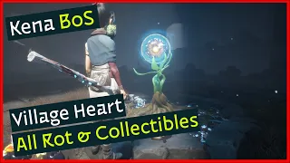 Village Heart - All Collectibles (Rot, Hats, Spirit Mail, Chests, Meditation, Shrines) - Kena: BoS