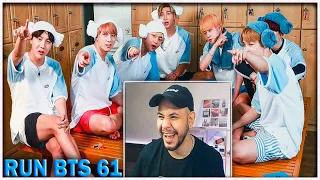 RUN BTS - 61 эпизод ⚡️ БТС в САУНЕ ⚡️ (1 часть) РЕАКЦИЯ