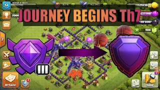 PUSHED MY TH7 TO LEGENDS LEAGUE! - Clash of Clans 2020