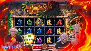 SLOT ONLINE - Giochiamo a BET MAX ( BET 200 ) alla JINGLE SPIN 🎁🎅🏻🎰 | 🎄 DICEMBRE DI FUOCO 2023 🔥